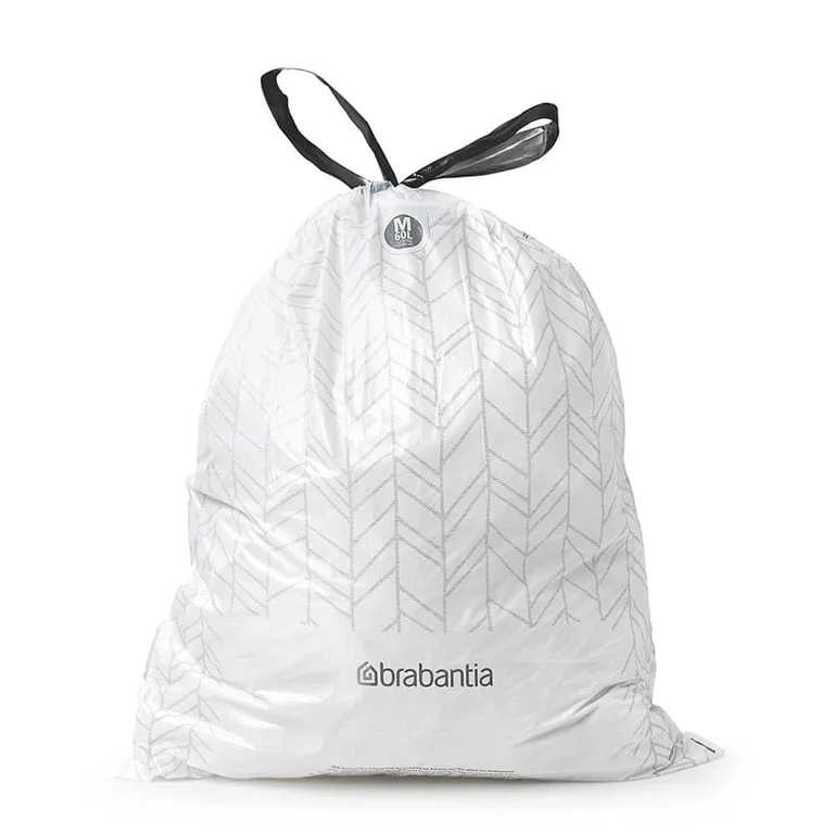 Saci de gunoi cu șnur Brabantia PerfectFit Bo, cod M, 60L, 40 bucăți, pachet