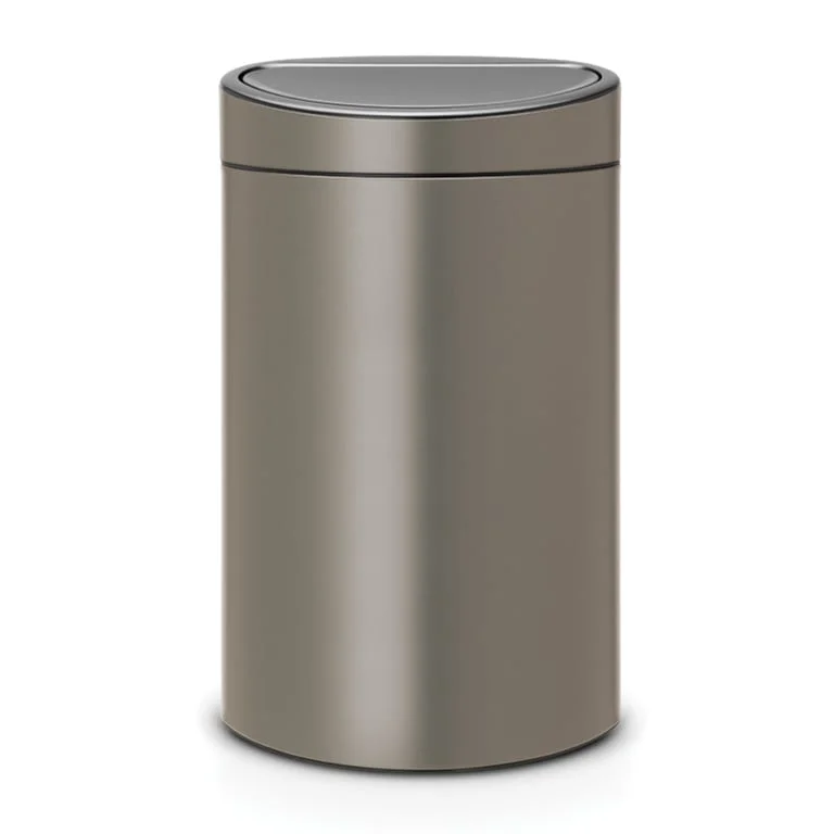 Coș de gunoi Brabantia Touch Recycle 10+23L, Platinum