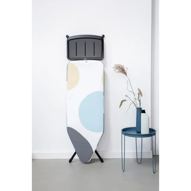 Masă de călcat Brabantia C 124x45cm cu suport pentru generator de abur, PerfectFlow Spring Bubbles