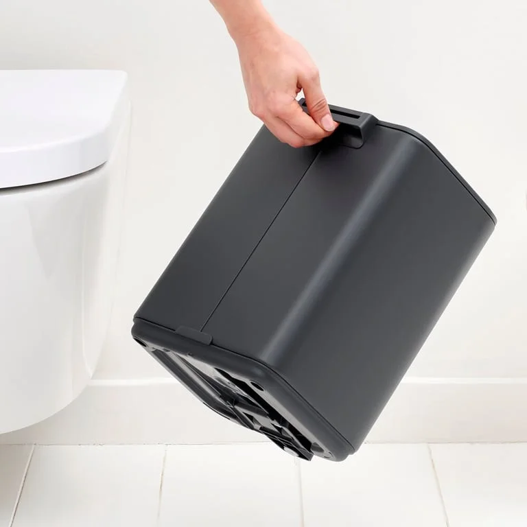 Coș de gunoi Brabantia Bo Pedal 7L, Mineral Infinite Grey