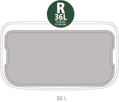 Coș de gunoi Brabantia Bo Touch 36L, Metallic Gold