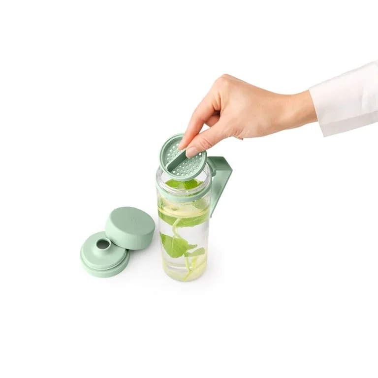 Sticlă Brabantia Make&Take 500ml  Jade Green, cu filtru