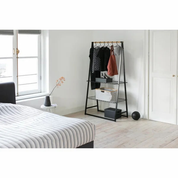 Umerașe pentru haine Brabantia Linn Black, aluminiu, 4 bucăți