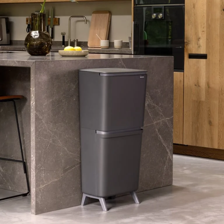 Coș de colectare selectivă Brabantia SortUp Hi 20+25L, Dark Grey