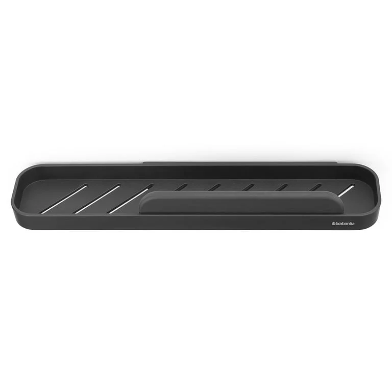 Raft de duș cu accesoriu de curățare Brabantia MindSet Dark Grey