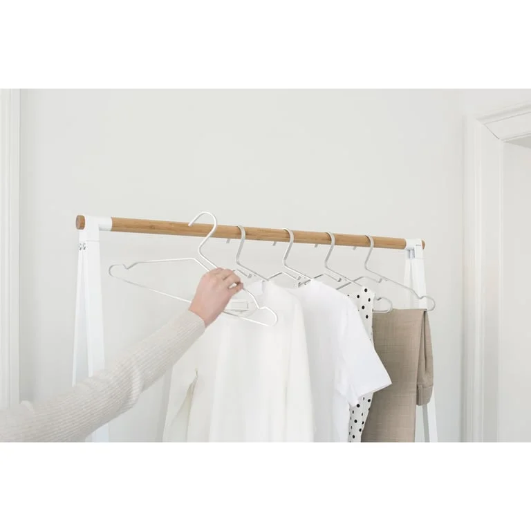 Aluminium Clothes Hanger Brabantia Linn, set of 4, Silver