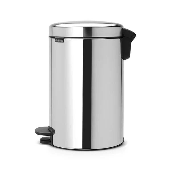 Coș de gunoi cu pedală Brabantia NewIcon 12L, Brilliant Steel