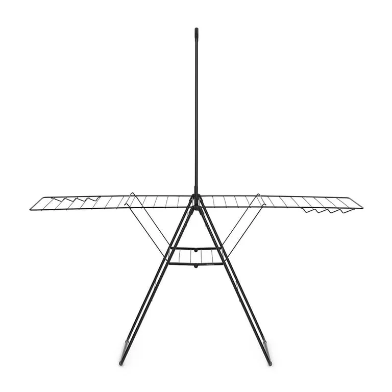 Uscător de rufe Brabantia Hangon, 25m, tijă suplimentară, Matt Black