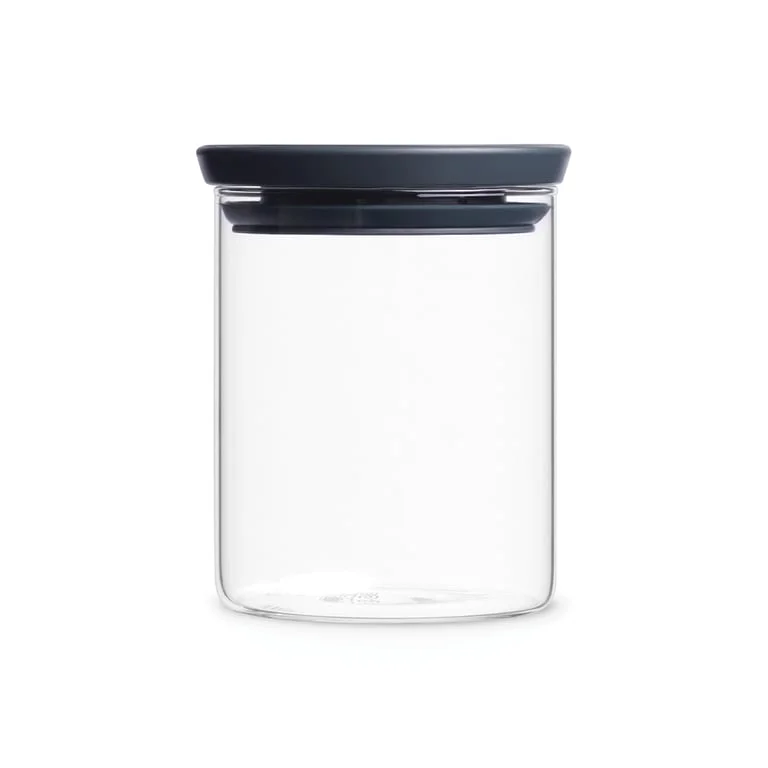 Glass Jar Brabantia, 0.6 L Dark Grey