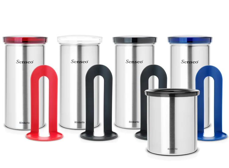 Coffee Pod Canister Brabantia,18pcs capsules, Red