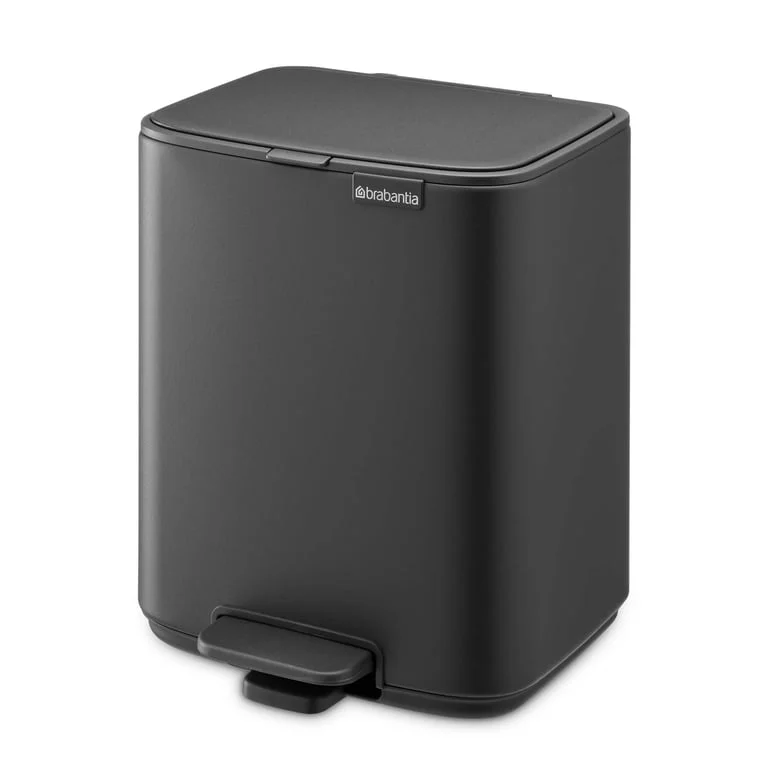 Coș de gunoi Brabantia Bo Pedal 7L, Mineral Infinite Grey