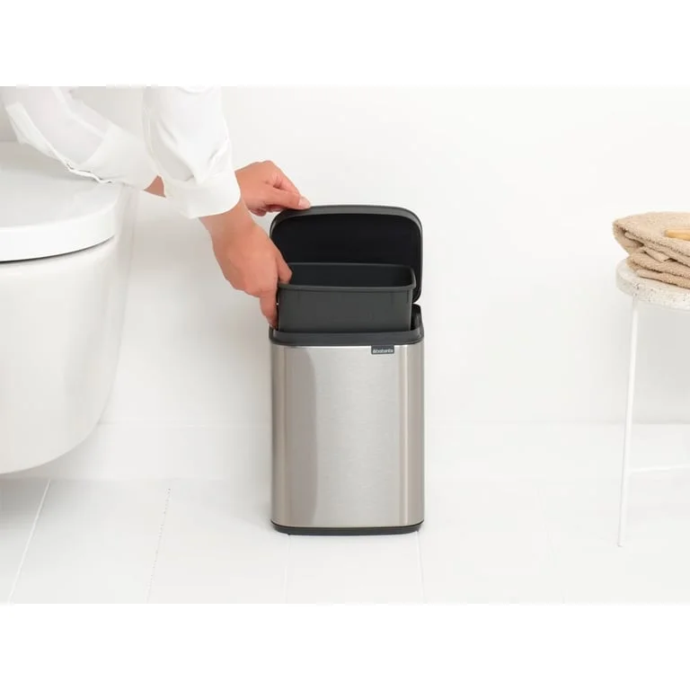 Waste Bin Brabantia Bo Small 4L, Matt Steel Fingerprint Proof