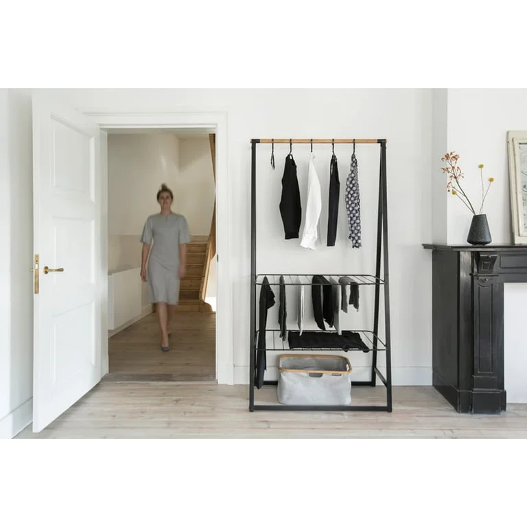 Stativ haine multifuncțional Brabantia Linn Black, mare