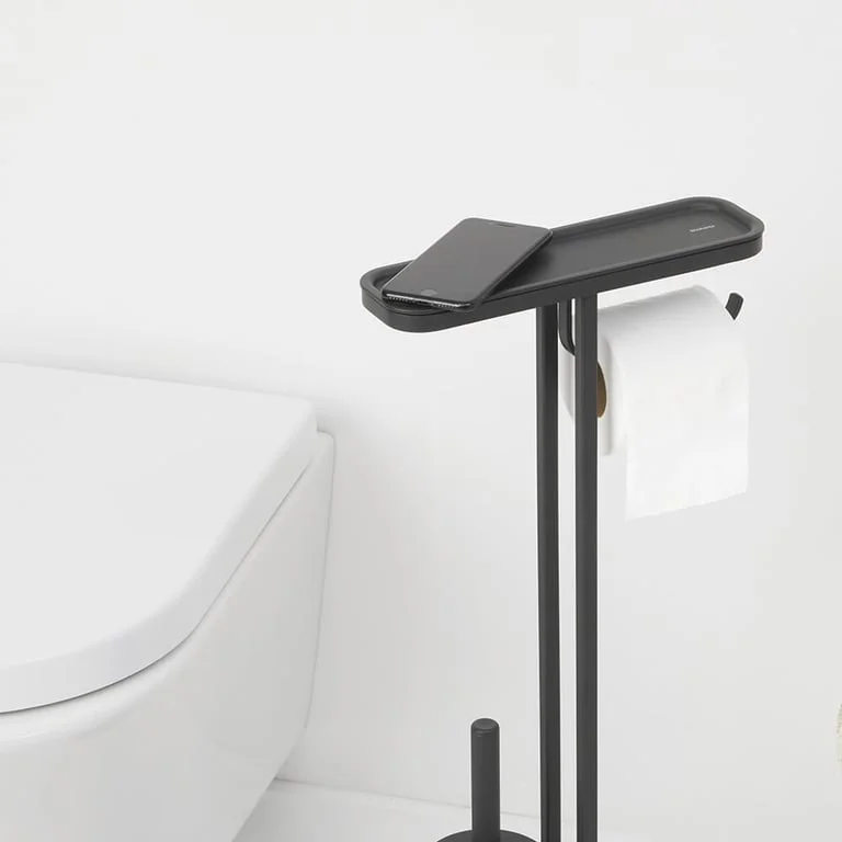 Stativ pentru perie WC și hârtie igienică Brabantia MindSet Mineral Infinite Grey