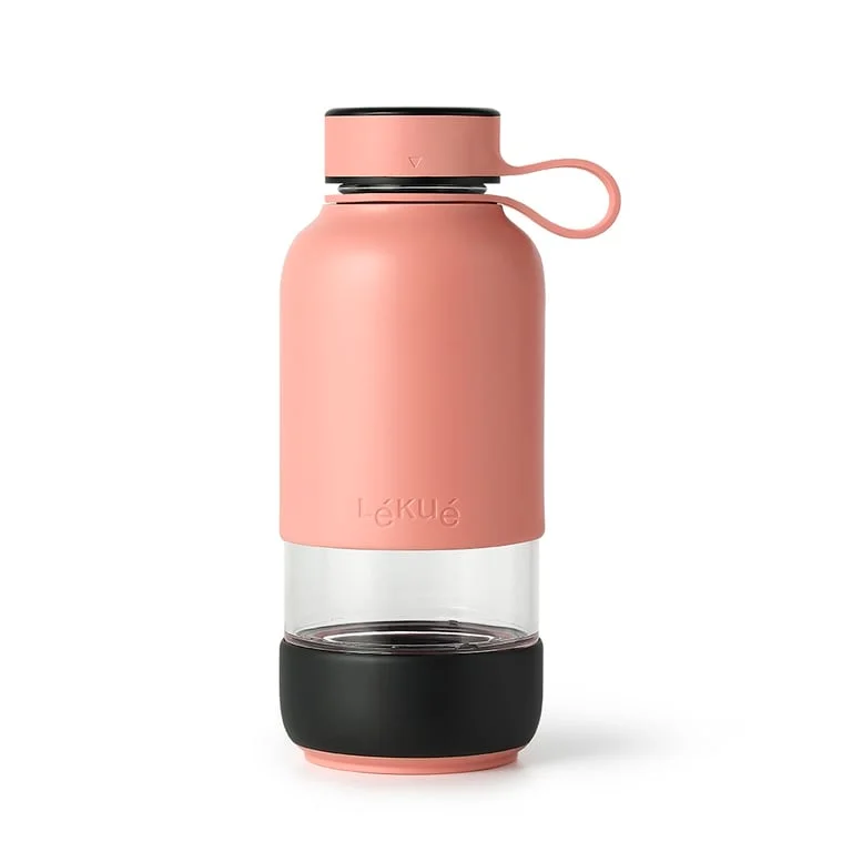 Bottle with Infuser Lekue On The Go Coral 500ml