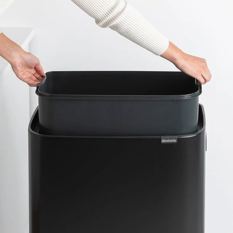 Coș de gunoi Brabantia Bo Touch Hi 60L, Matt Black