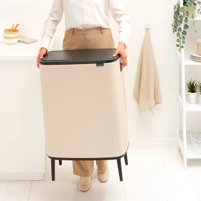 Waste Bin Brabantia Bo Touch Hi 2x30L, Soft Beige