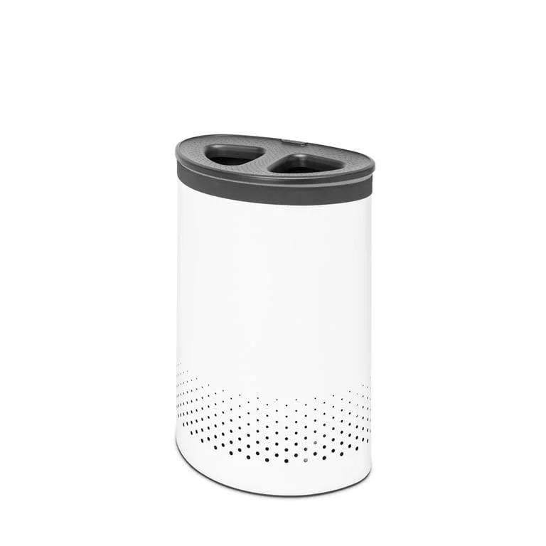Laundry Bin Brabantia Selector 55L, White, Plastic Lid