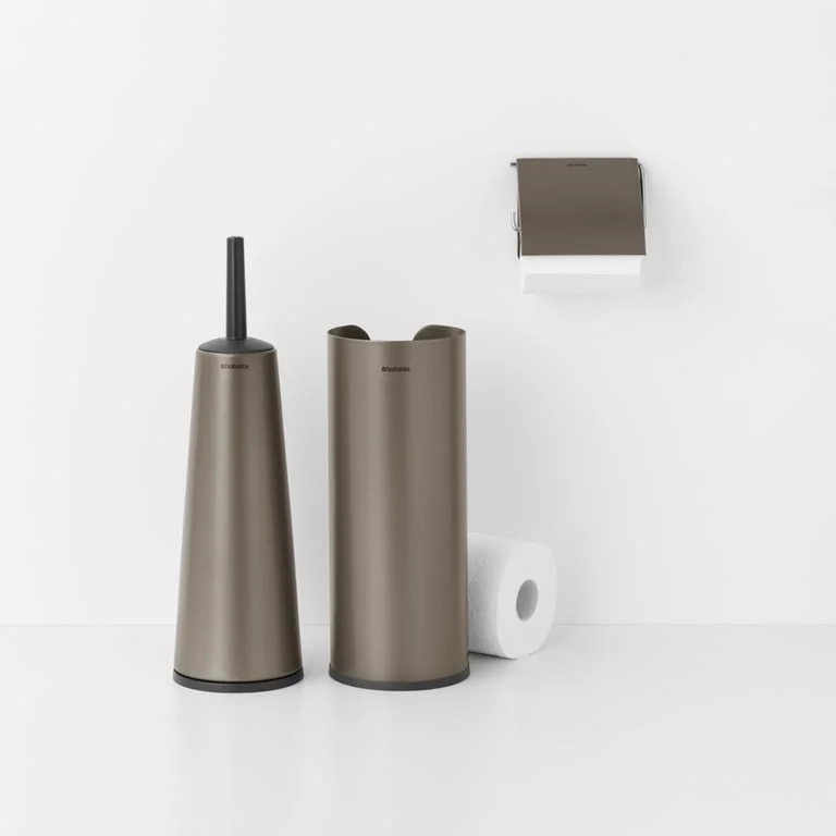 Set de accesorii pentru toaletă Brabantia ReNew Platinum, 3 piese