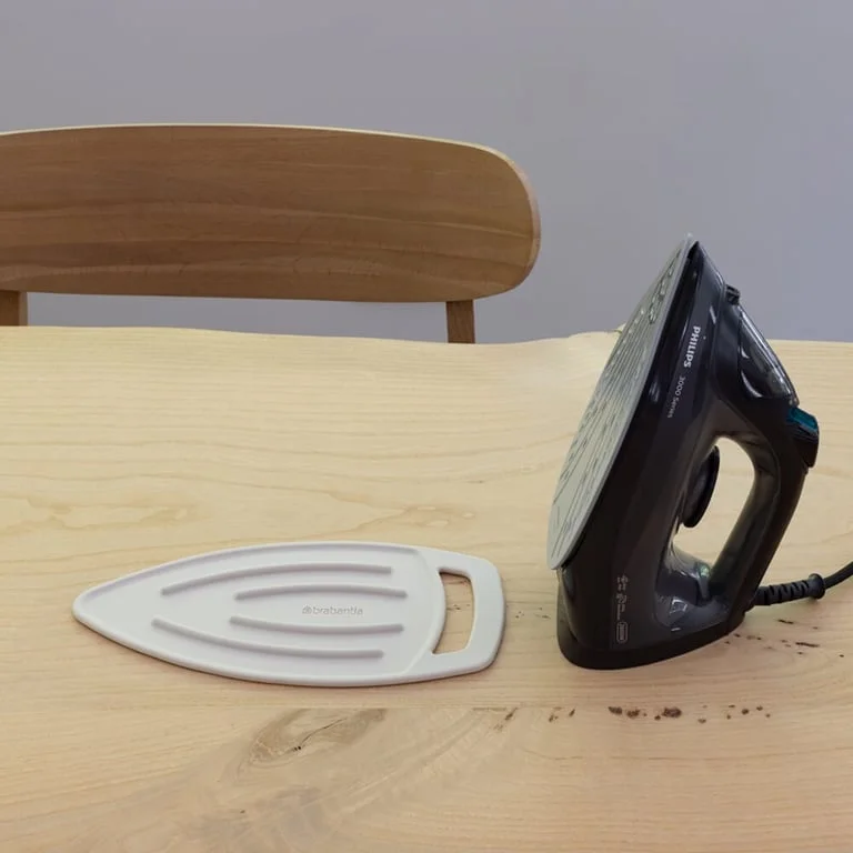 Suport de fier de călcat din silicon Brabantia Soft Beige, rezistent la căldură