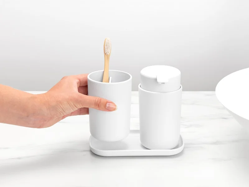 Bathroom Accessory Set Brabantia, 3 Pieces, White