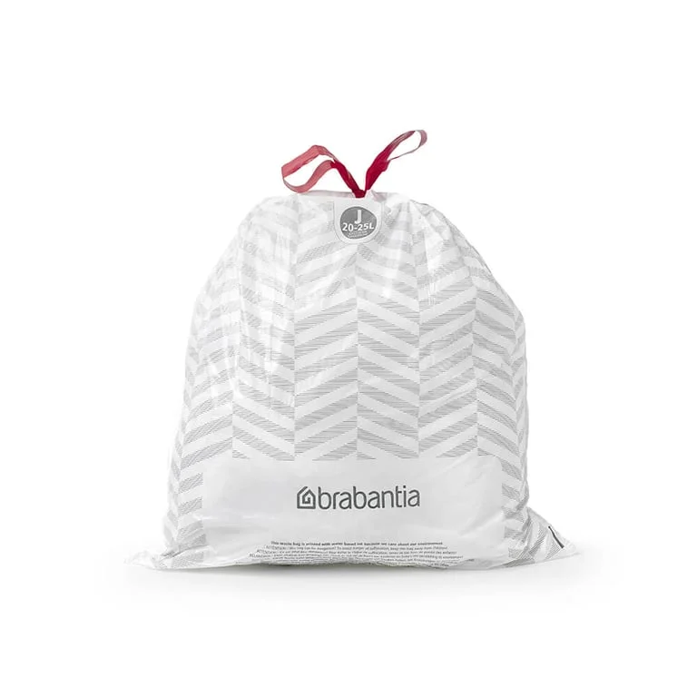 Saci de gunoi cu șnur Brabantia PerfectFit Sort&Go/Bo, cod J, 20-25L, 10 bucăți, rolă