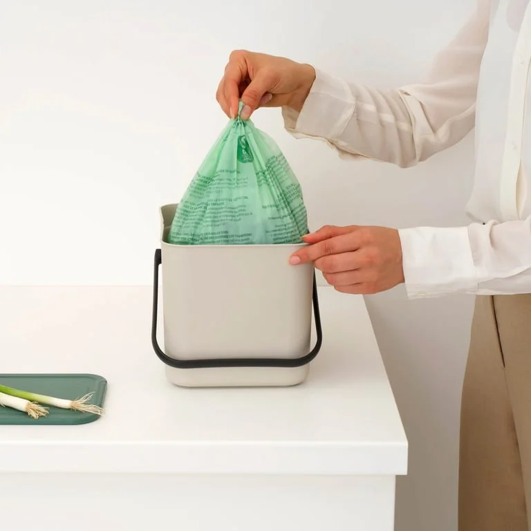 Coș de colectare separată Brabantia Sort&Go 6L, Soft Beige