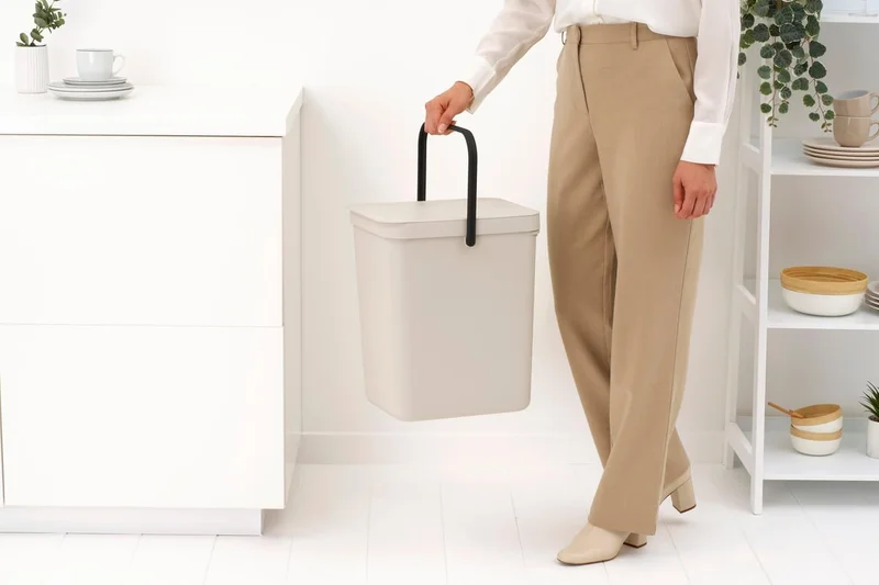 Coș de colectare separată Brabantia Sort&Go 25L, Soft Beige
