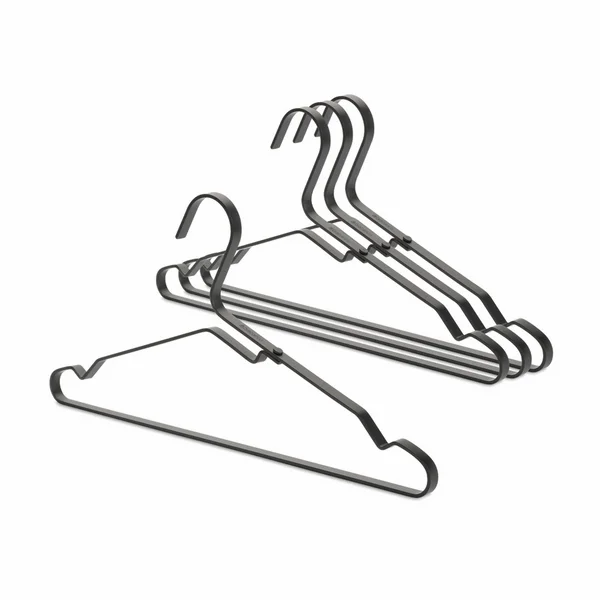 Aluminium Clothes Hanger Brabantia Linn, set of 4, Black