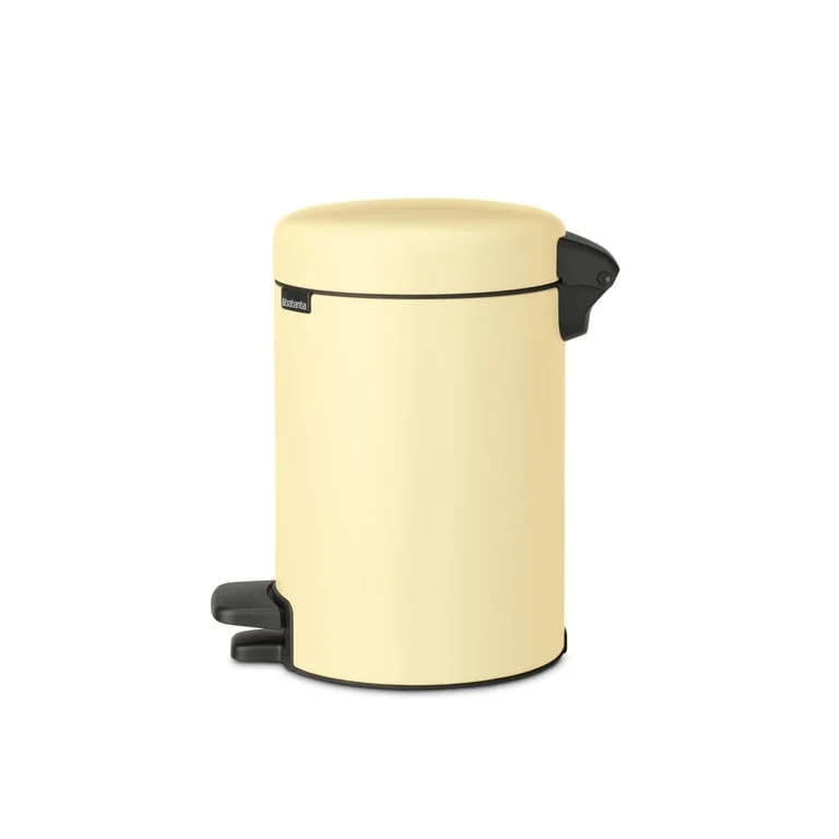 Coș de gunoi cu pedală Brabantia NewIcon 3L, Mellow Yellow