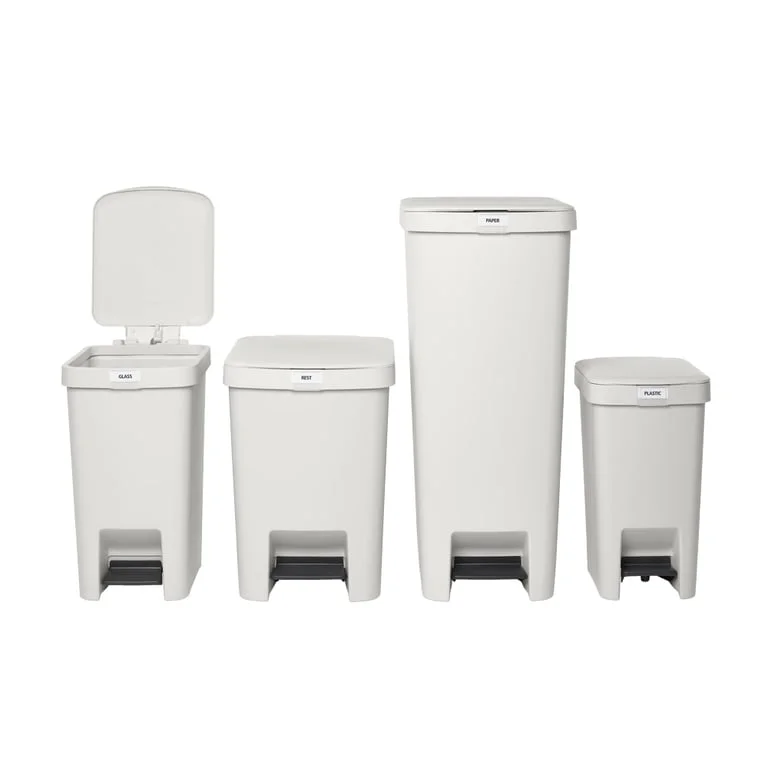 Coș de gunoi cu pedală Brabantia StepUp 16L, Light Grey