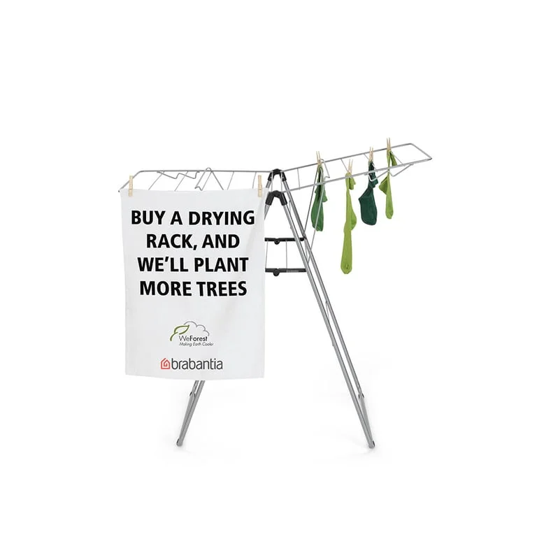 Drying Rack Brabantia Hangon, 15m, Metallic Grey