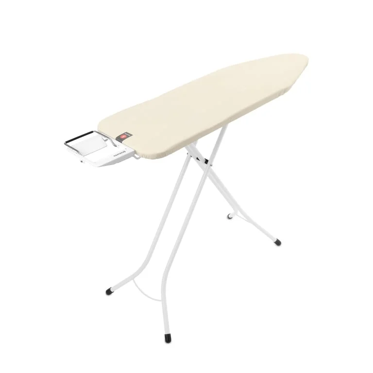 Masă de călcat Brabantia B 124x38cm cu suport pentru fier de călcat, Ecru