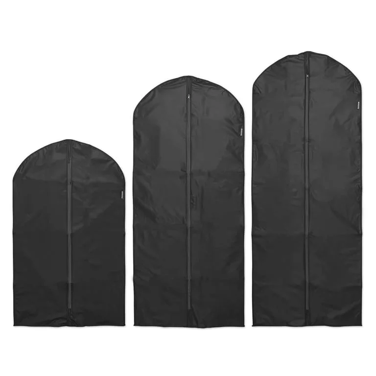 Set de huse pentru haine Brabantia, mărimea M/L/XL, 60x100/135/150cm, Black, 3 bucăți