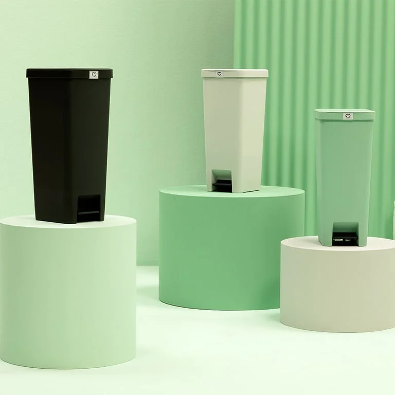 Coș de gunoi cu pedală Brabantia StepUp 40L, Jade Green