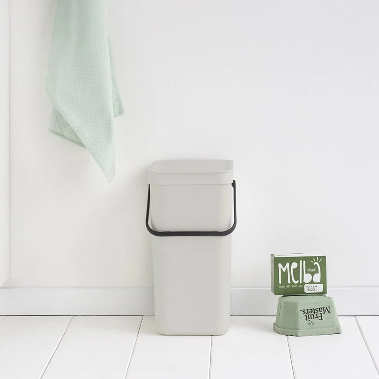 Coș de colectare selectivă Brabantia Sort&Go 16L, Light Grey