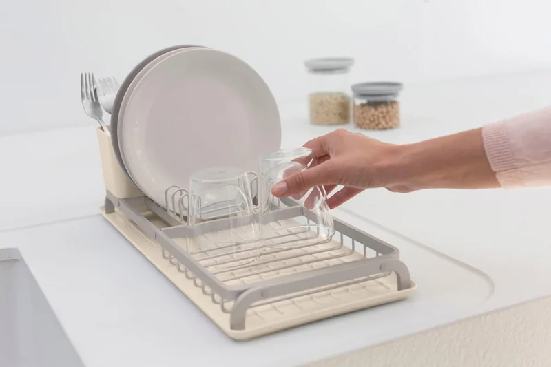 Dish Drying Rack Brabantia Soft Beige, Compact