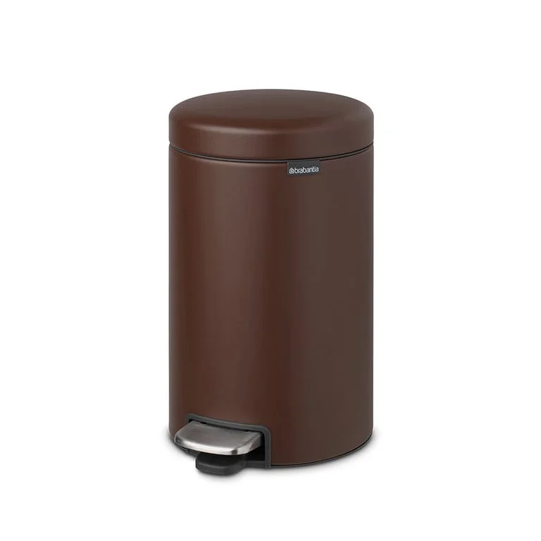 Coș de gunoi cu pedală Brabantia NewIcon 12L, Mineral Cosy Brown