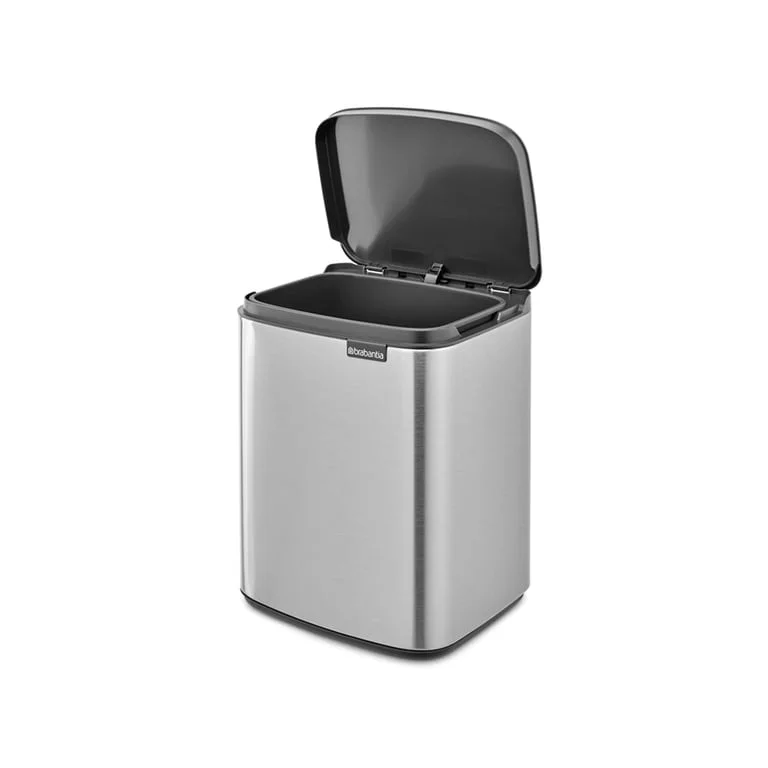 Coș de gunoi Brabantia Bo Small 7L, Matt Steel, Fingerprint proof