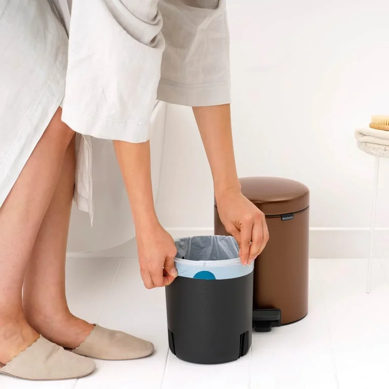 Coș de gunoi cu pedală Brabantia NewIcon 5L, Warm Bronze