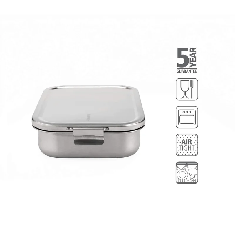 Cutie de prânz Brabantia Make&Take 2L, Matt Steel, cu separatoare