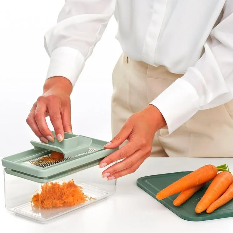 Set răzătoare multifuncțională cu recipient Brabantia Tasty+ Jade Green