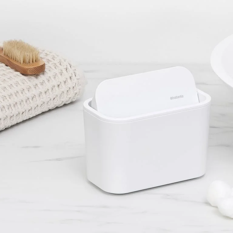 Bathroom Waste Caddy Brabantia MindSet Mineral Fresh White