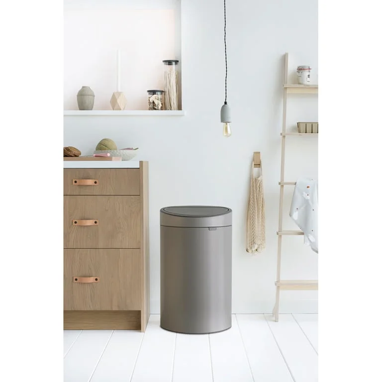 Coș de gunoi Brabantia Touch New 40L, Platinum