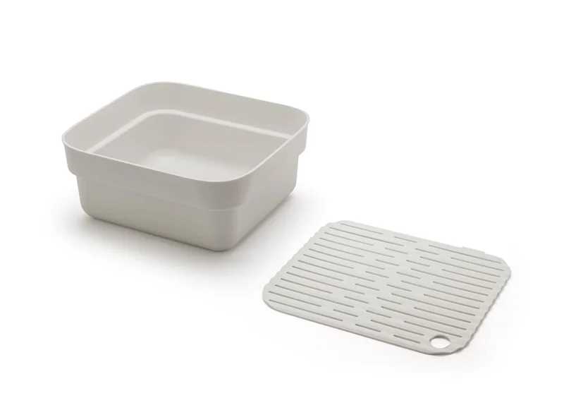 Washing Up Bowl with Drying Tray Brabantia, Light Grey