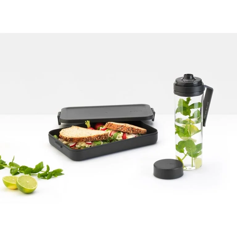 Lunch Set Brabantia Make&Take Dark Grey 2 pcs, Bottle and Box