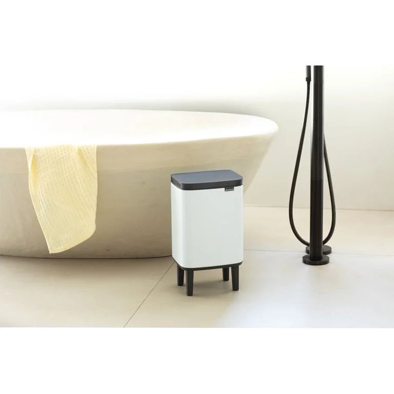 Waste Bin Brabantia Bo Small Hi 7L, White