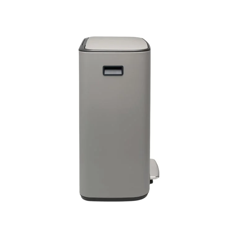 Coș de gunoi Brabantia Bo Pedal 2x30L, Mineral Concrete Grey