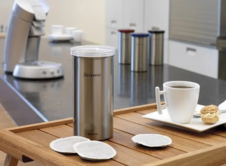 Coffee Pod Canister Brabantia,18pcs capsules, Grey