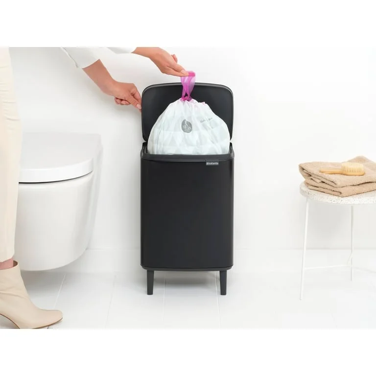 Coș de gunoi Brabantia Bo Small Hi 12L, Matt Black